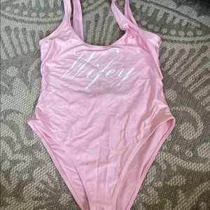 WIFEY ONE PIECE SWIMSUIT